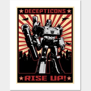 Transformers - GEN 1 - Megatron propaganda poster Posters and Art